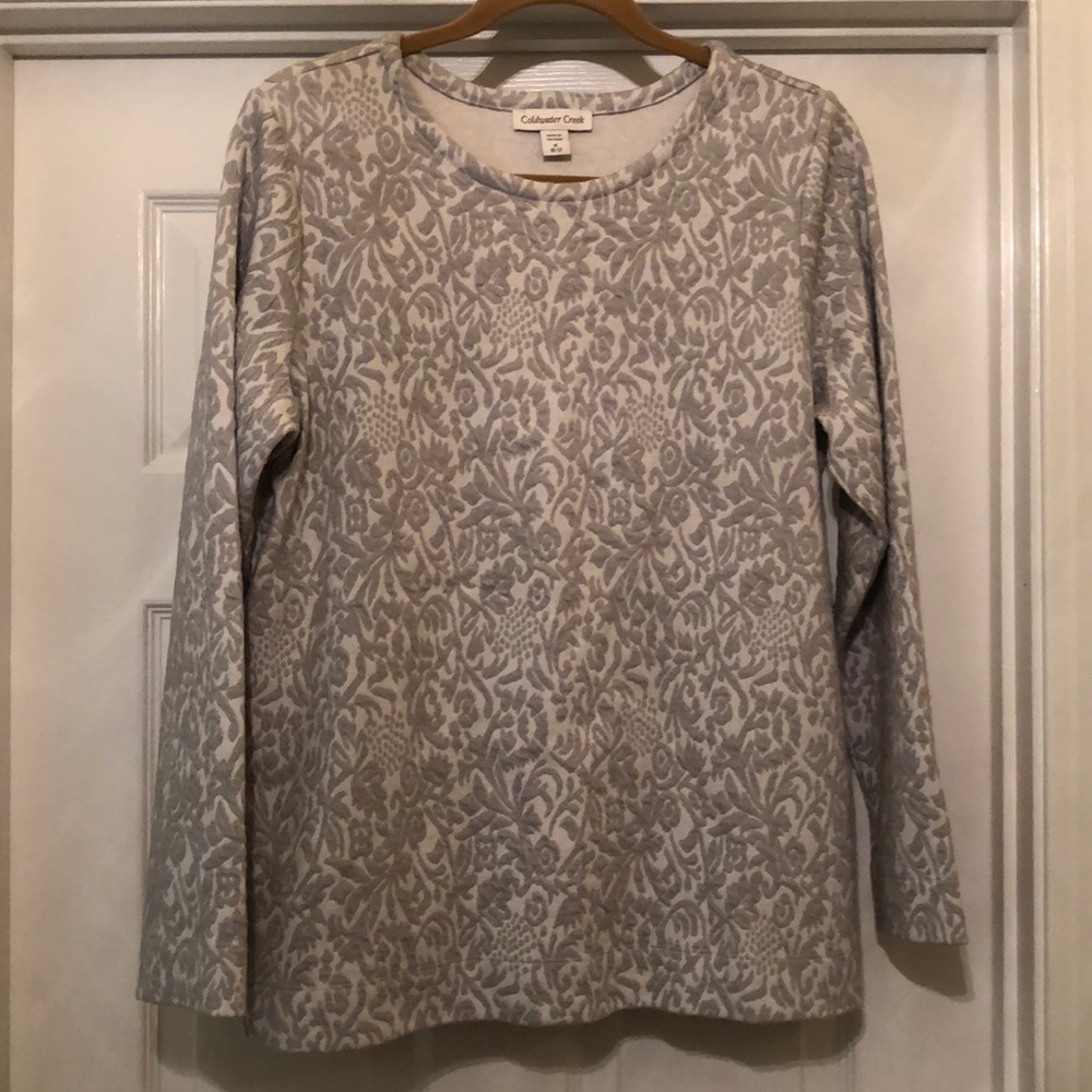 Ladies ColdWater Creek Longsleeve top, M, 10-12